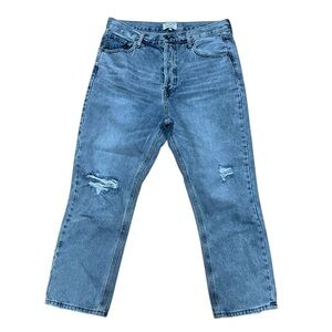 Vici Twelve by Ontwelfth Straight High Rise Jeans Distressed Button Fly Women 29